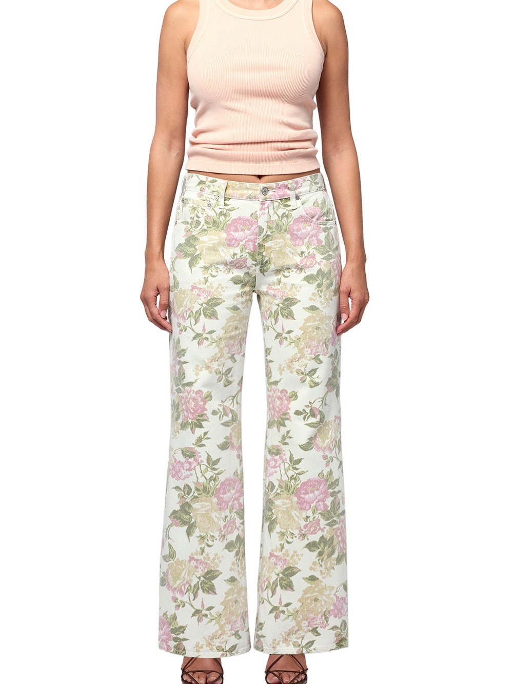Kimberly 70’s Flare Jean - English Rose - Picture 2 of 8